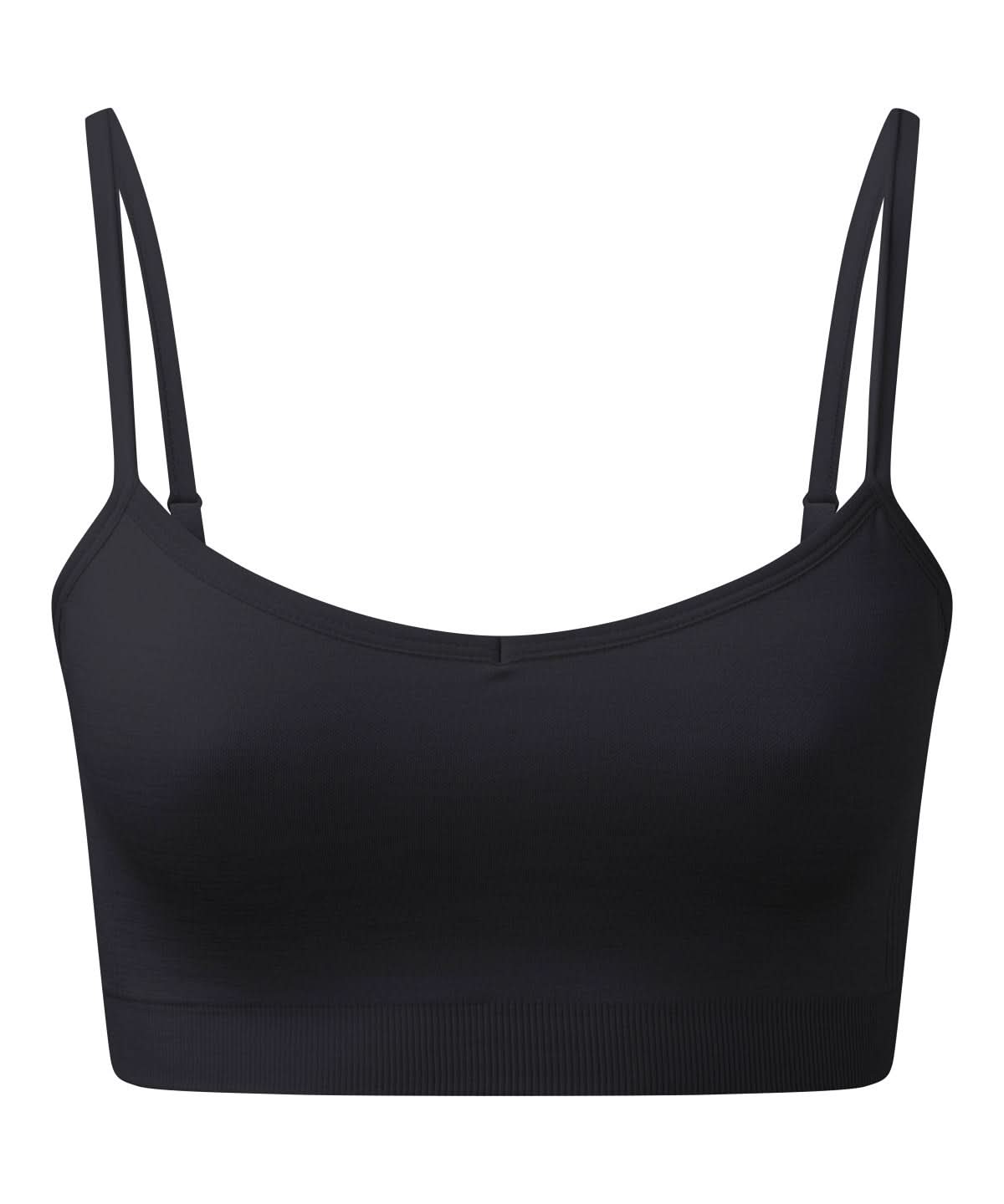 TriDri Tridri WomenS Recycled Seamless 3D Fit Multi Sport Flex Bra TR510 - Black - Customisable Bras