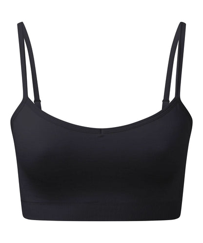 TriDri Tridri WomenS Recycled Seamless 3D Fit Multi Sport Flex Bra TR510 - Black - Customisable Bras
