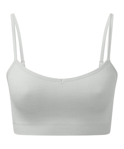 TriDri Tridri WomenS Recycled Seamless 3D Fit Multi Sport Flex Bra TR510 - Cool Grey Melange - Customisable Bras