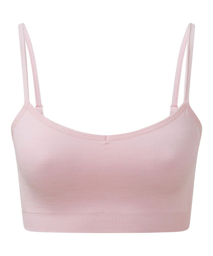 TriDri Tridri WomenS Recycled Seamless 3D Fit Multi Sport Flex Bra TR510 - Light Pink Melange - Customisable Bras