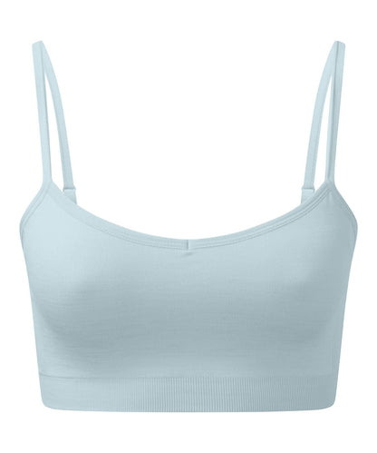 TriDri Tridri WomenS Recycled Seamless 3D Fit Multi Sport Flex Bra TR510 - Sky Blue Melange - Customisable Bras