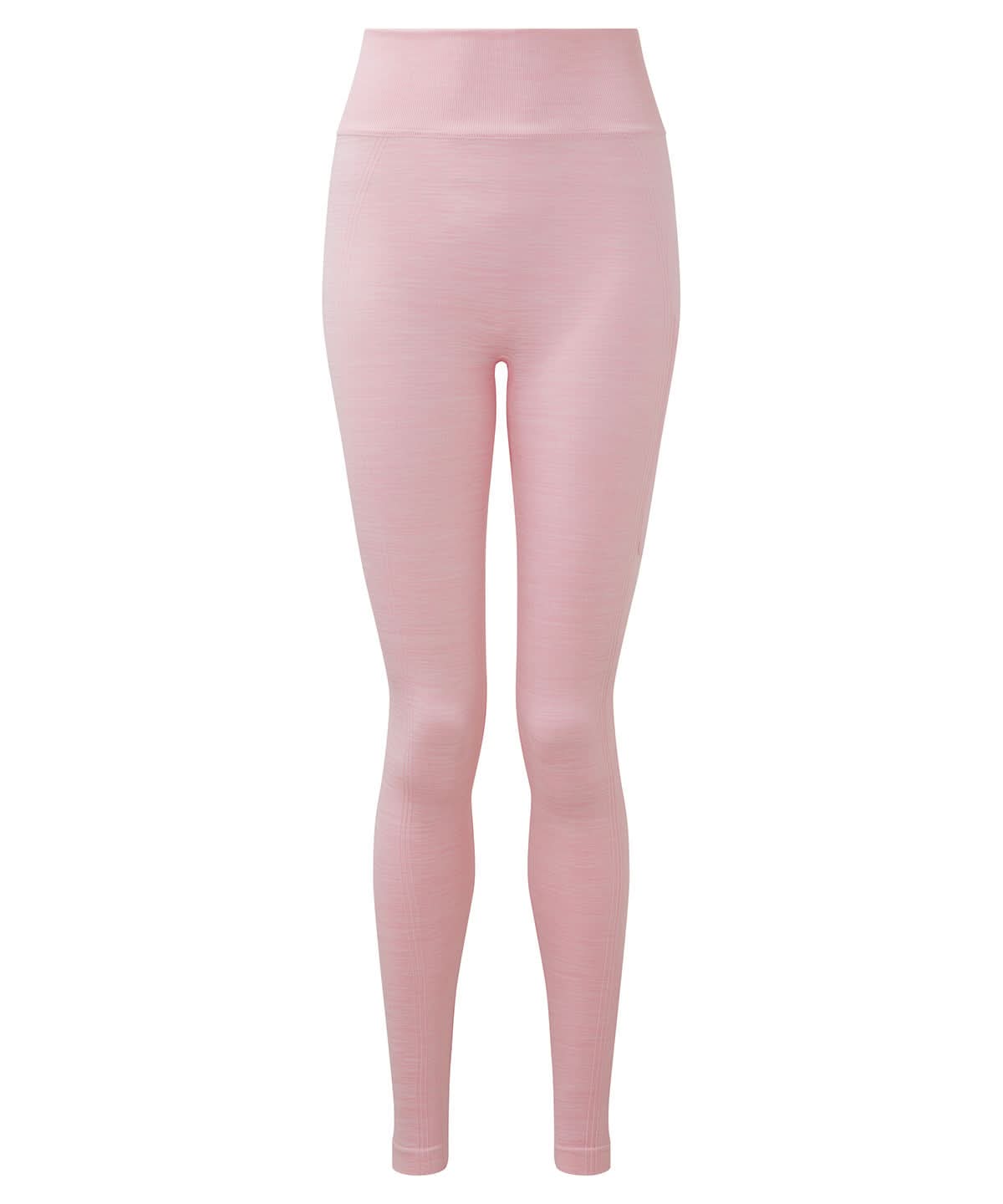 TriDri Tridri WomenS Recycled Seamless 3D Fit Multi Sport Flex Leggings TR512 - Light Pink Melange - Customisable Leggings