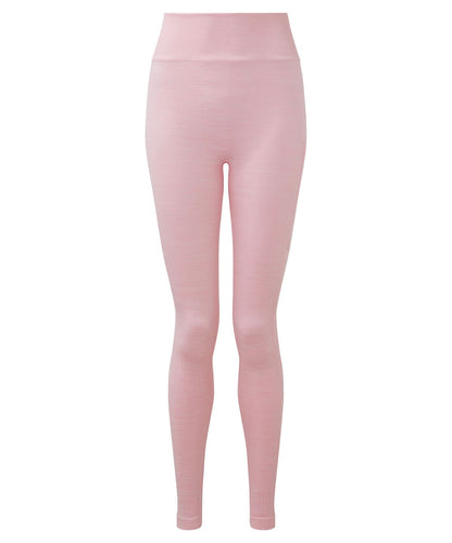 TriDri Tridri WomenS Recycled Seamless 3D Fit Multi Sport Flex Leggings TR512 - Light Pink Melange - Customisable Leggings