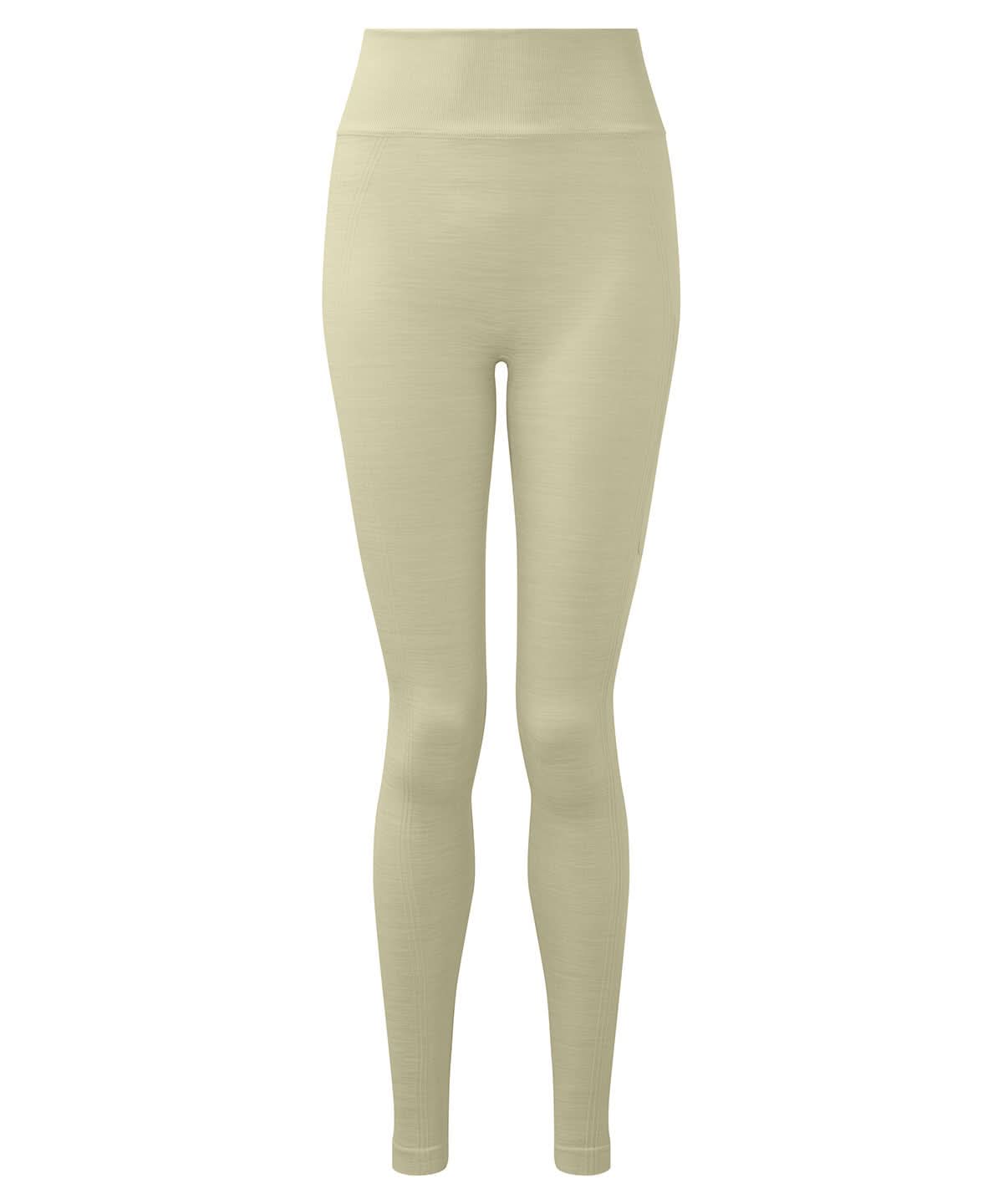 TriDri Tridri WomenS Recycled Seamless 3D Fit Multi Sport Flex Leggings TR512 - Sage Green Melange - Customisable Leggings