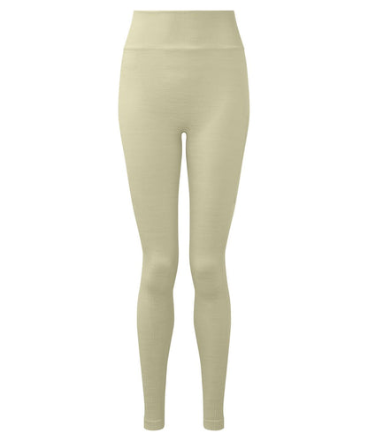 TriDri Tridri WomenS Recycled Seamless 3D Fit Multi Sport Flex Leggings TR512 - Sage Green Melange - Customisable Leggings