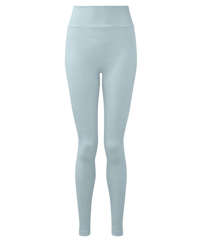 TriDri Tridri WomenS Recycled Seamless 3D Fit Multi Sport Flex Leggings TR512 - Sky Blue Melange - Customisable Leggings