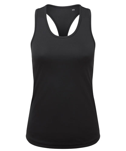TriDri Tridri WomenS Recycled Performance Slim Racerback Vest TR527 - Black - Customisable Vest