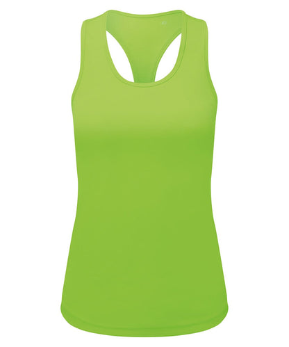 TriDri Tridri WomenS Recycled Performance Slim Racerback Vest TR527 - Lightning Green - Customisable Vest