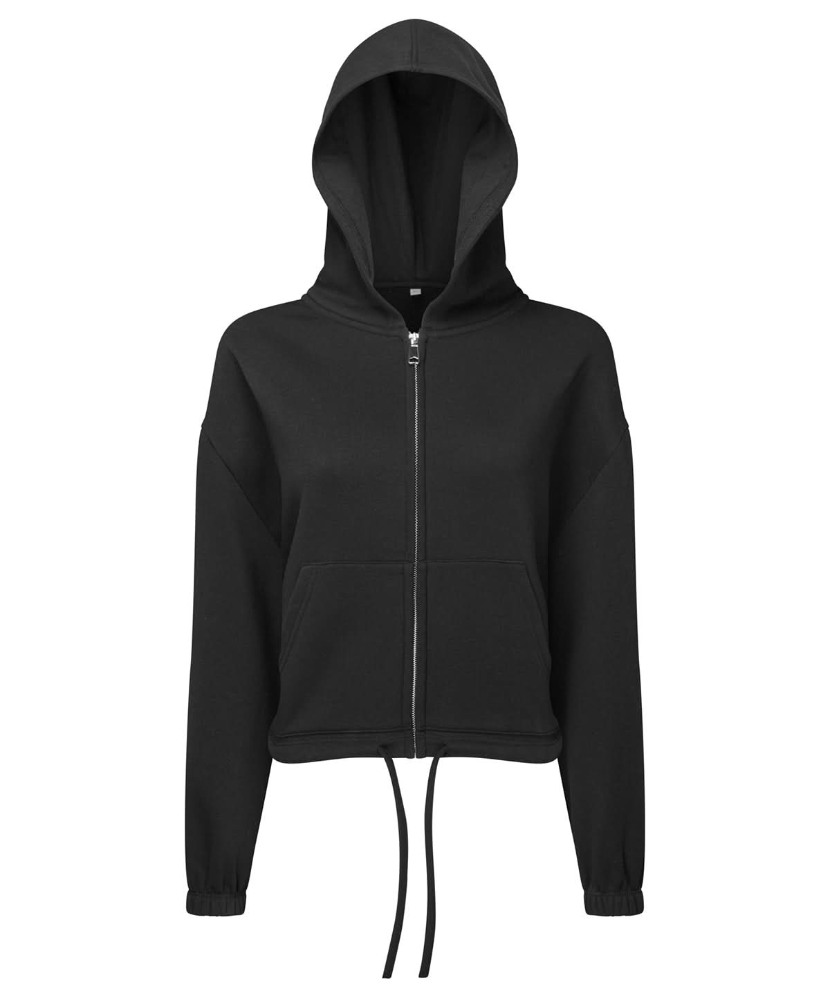 TriDri Tridri WomenS Recycled Drawstring Full Zip Hoodie TR601 - Black - Customisable Hoodies