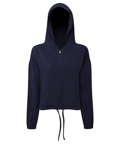 TriDri Tridri WomenS Recycled Drawstring Full Zip Hoodie TR601 - Navy - Customisable Hoodies