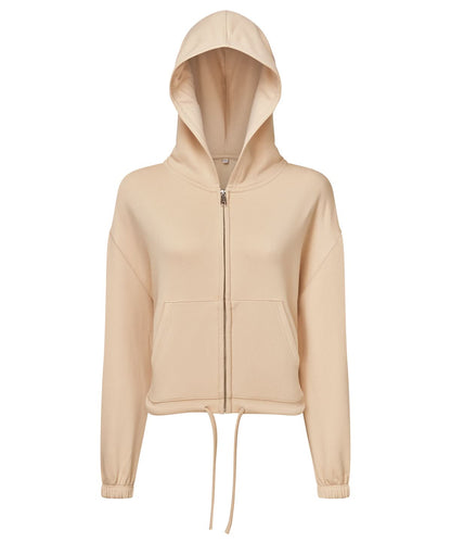 TriDri Tridri WomenS Recycled Drawstring Full Zip Hoodie TR601 - Nude - Customisable Hoodies