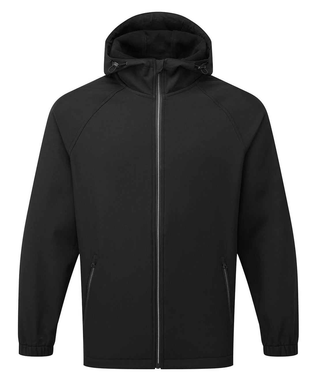 2786 Hooded 2 layer softshell jacket TS009 - Black - Customisable Softshell Jacket