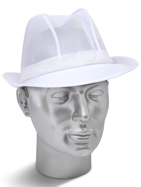 Beeswift Dispoasble Trilby Hat - White - Customisable Hats