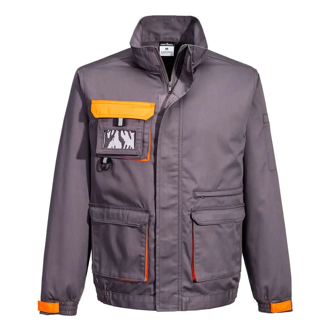 Texo Contrast Jacket Tx10 - Grey - Customisable Work Jackets