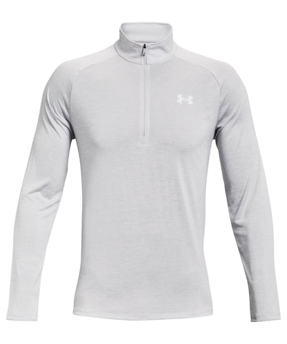 Under Armour Tech 20 12 Zip Long Sleeve UA004 - Halo Grey - Customisable Sports Overtops