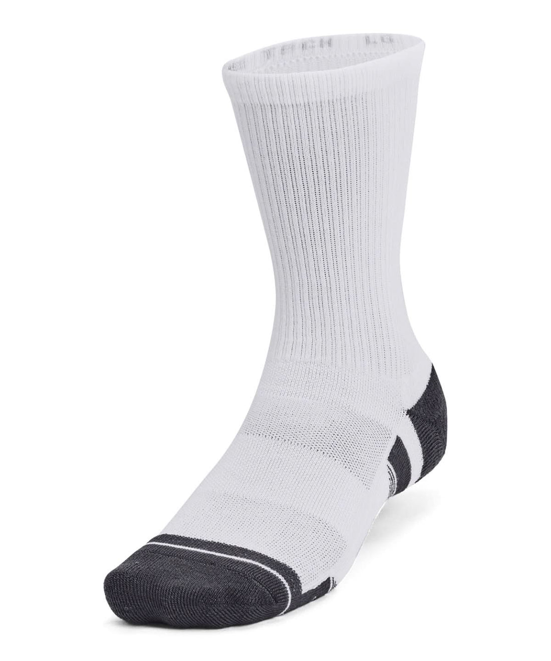 Under Armour Performance Tech 3 Pack Crew Socks UA044 - White - Customisable Socks