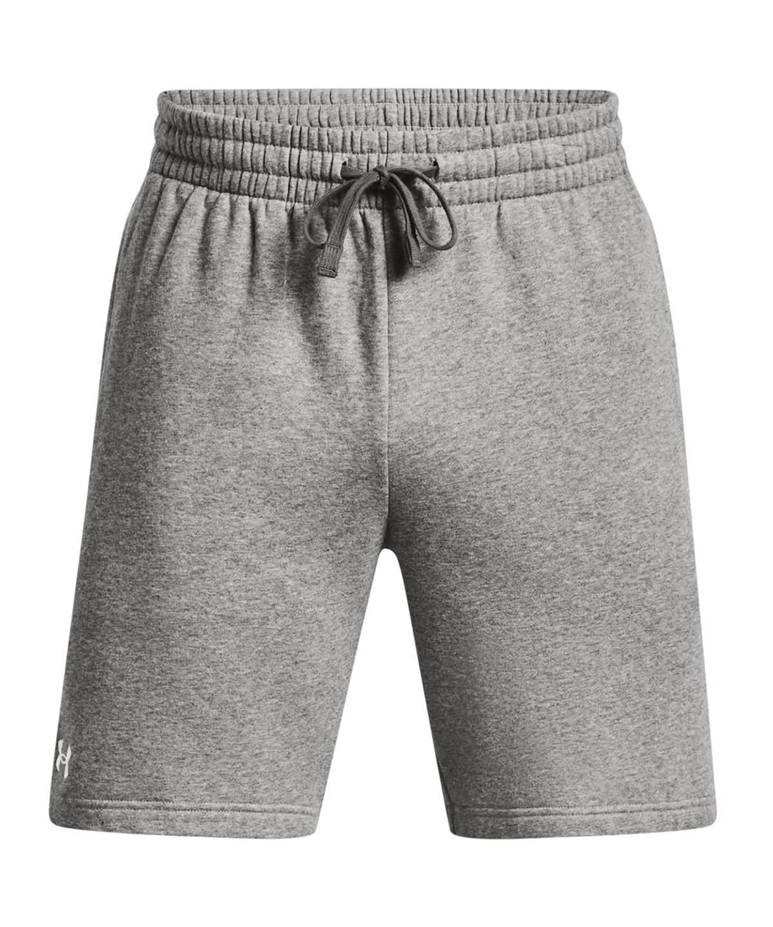 Under Armour Rival Fleece Shorts UA050 - Castlerock Light Heather White - Customisable Shorts