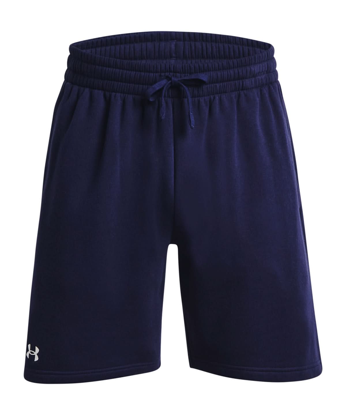 Under Armour Rival Fleece Shorts UA050 - Midnight Navy White - Customisable Shorts