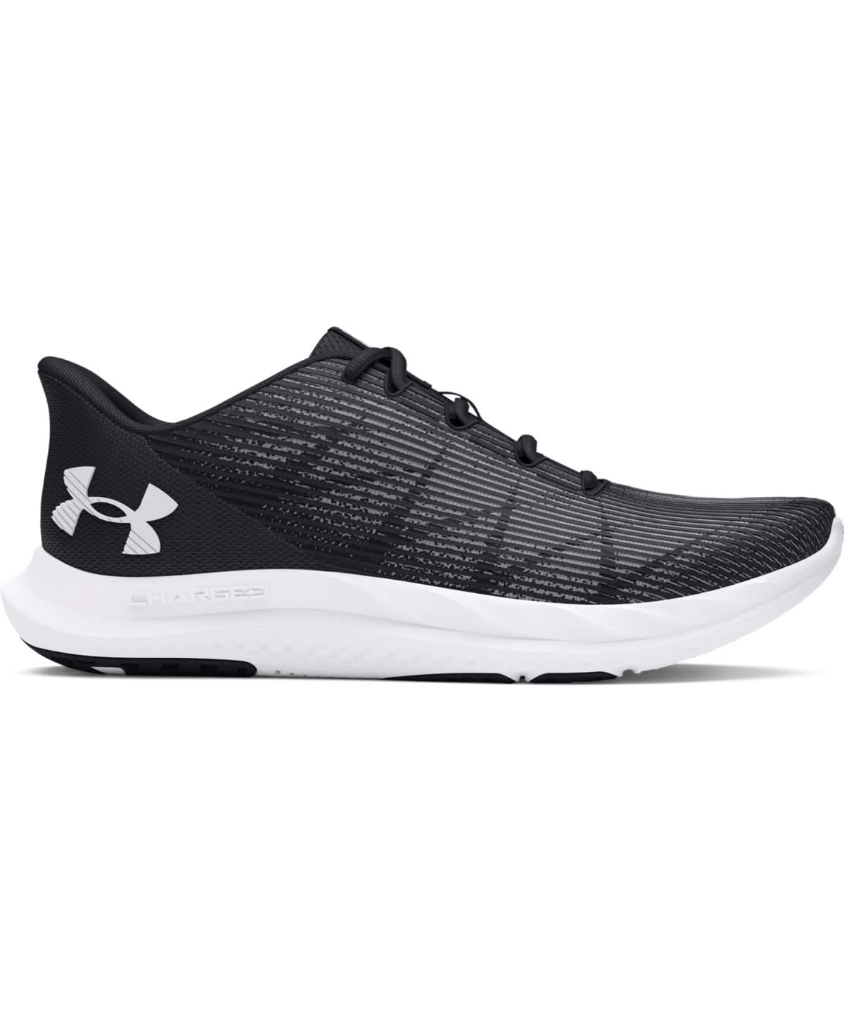 Under Armour Charged Speed Swift UA053 - Black White White - Customisable Trainers