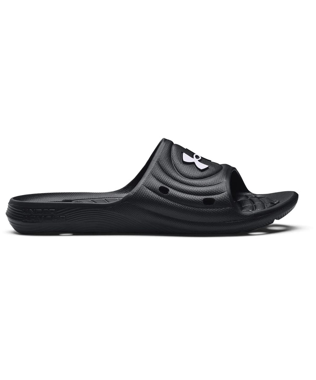Under Armour Locker Iv Slides UA054 - Black white - Customisable Slippers