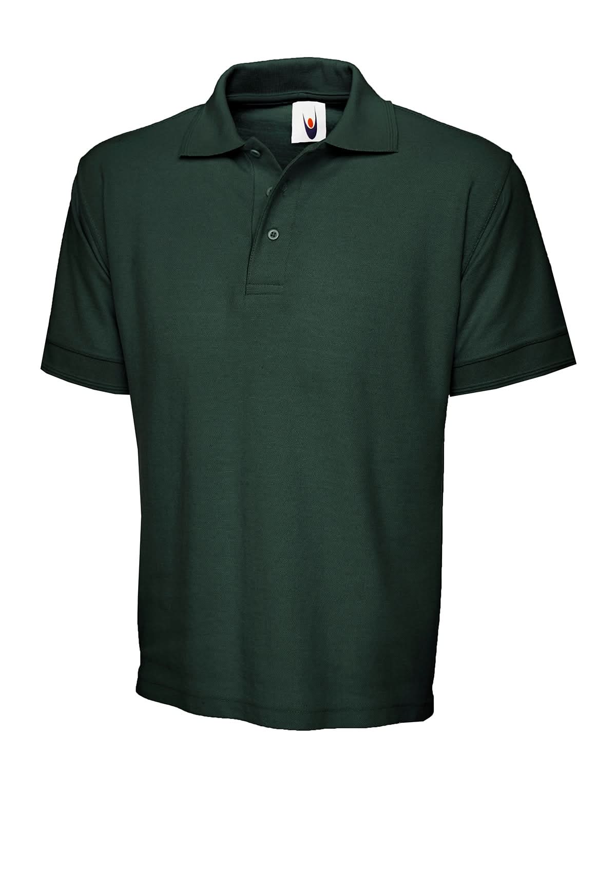 Uneek Heavyweight Poloshirt Bottle Green UC102 - Bottle Green - Customisable Polos