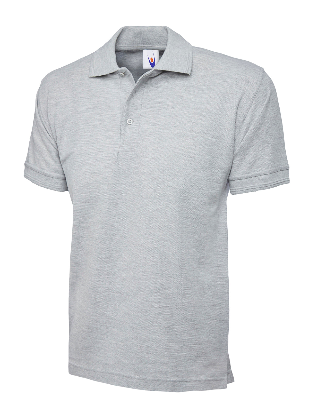 Heavyweight Poloshirt - UC102 - Heather Grey - Customisable POLOSHIRT