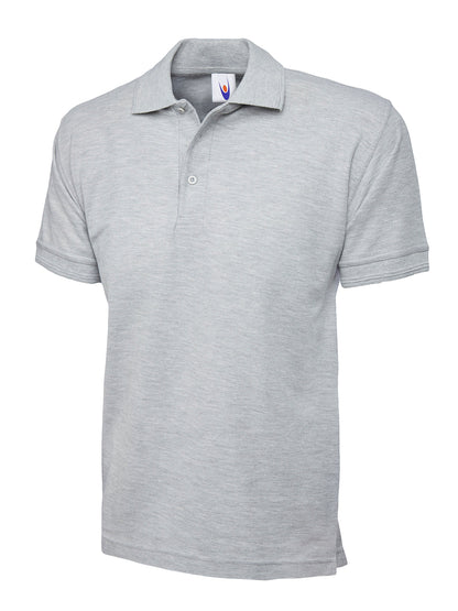 Heavyweight Poloshirt - UC102 - Heather Grey - Customisable POLOSHIRT