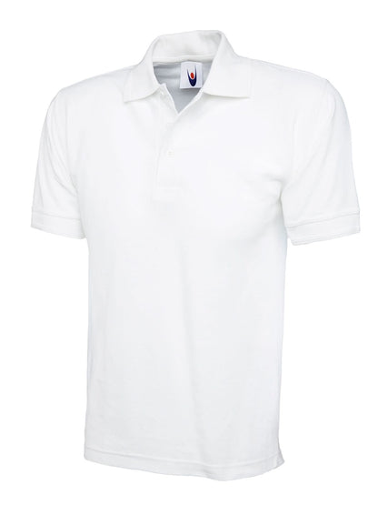 Uneek Heavyweight Poloshirt UC102 - White - Customisable Polos