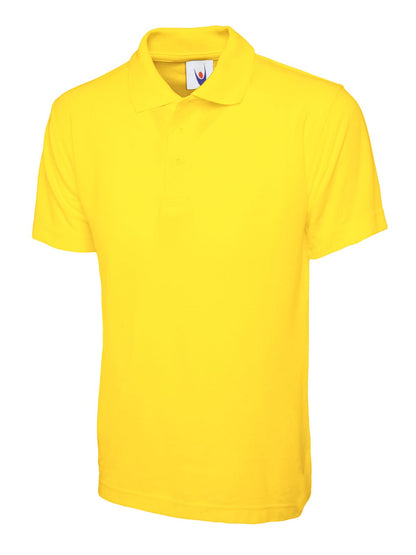 Uneek Childrens Classic Poloshirt Bottle Green UC103 - Yellow - Customisable Polos