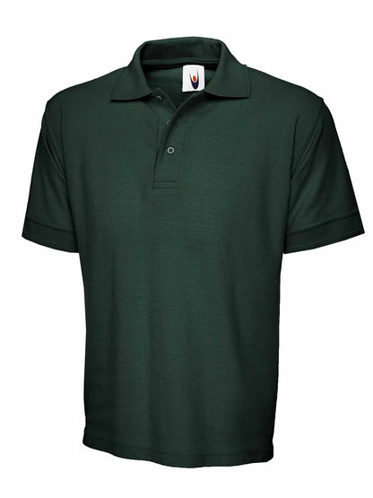 Uneek Heavyweight Cotton Poloshirt Bottle Green UC104 - - Customisable Polos