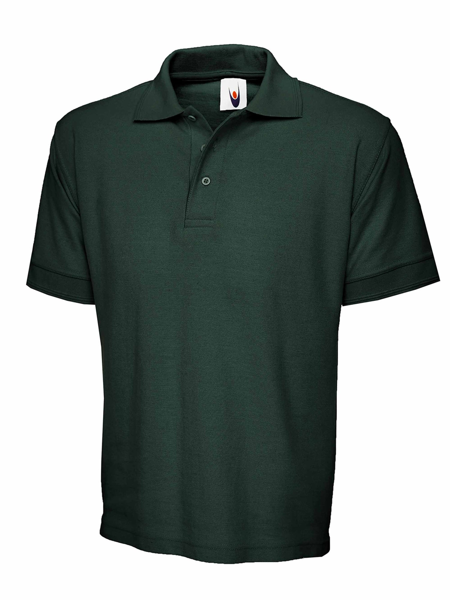 Heavyweight Cotton Poloshirt - UC104 - Bottle Green - Customisable POLOSHIRT