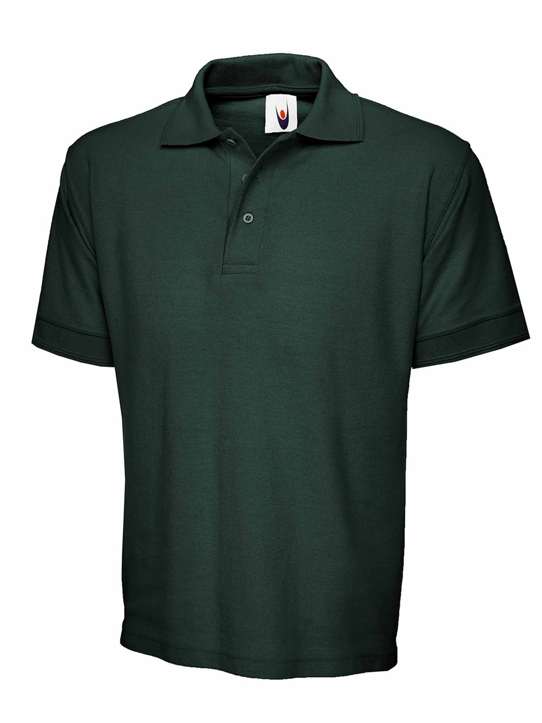 Uneek Heavyweight Cotton Poloshirt Bottle Green UC104 - Bottle Green - Customisable Polos