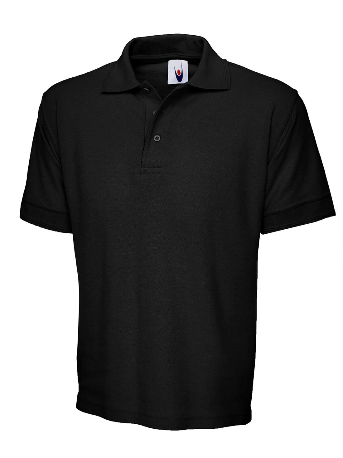 Uneek Heavyweight Cotton Poloshirt Black UC104 - Black - Customisable Polos
