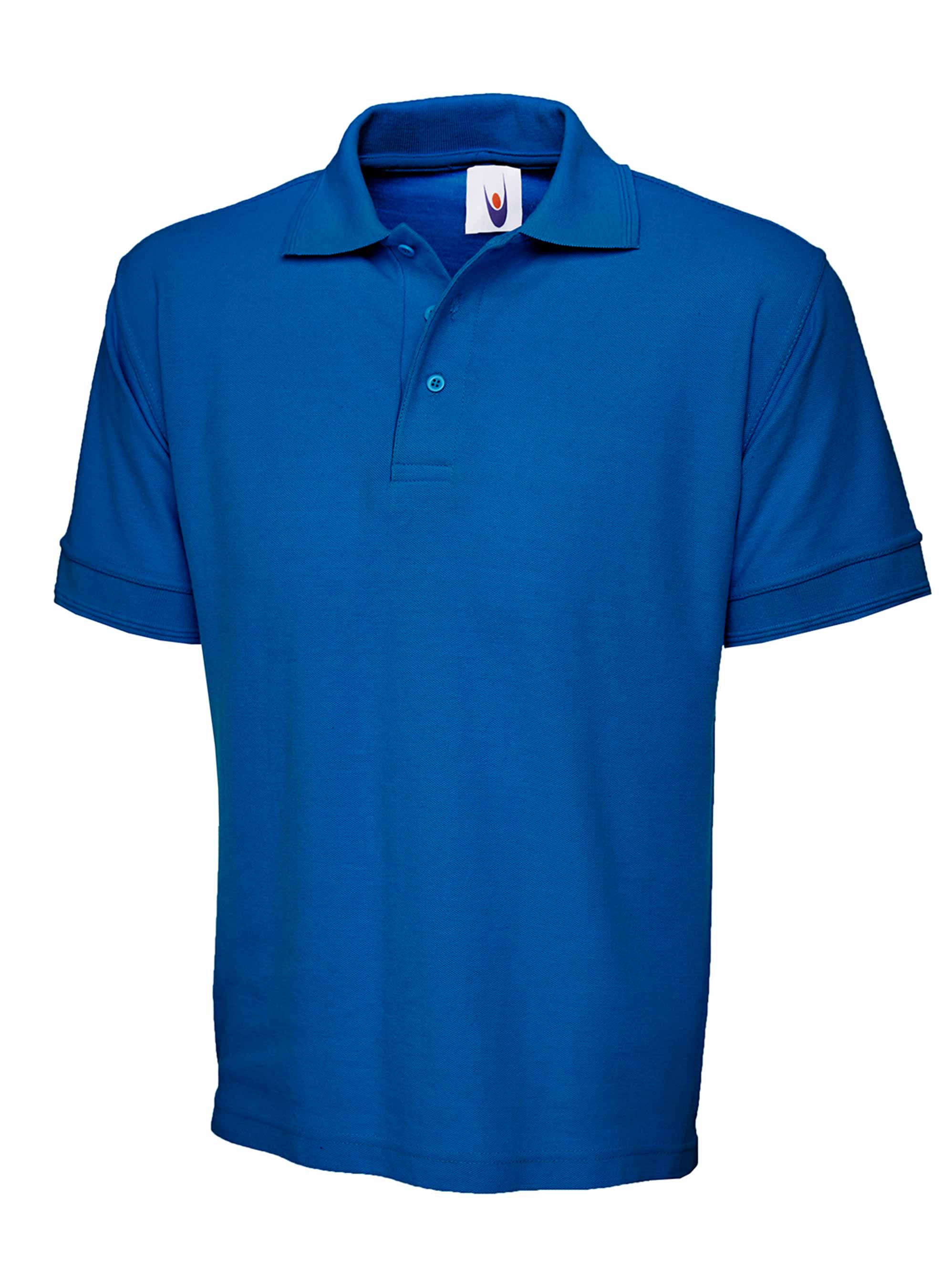 Uneek Heavyweight Cotton Poloshirt Royal UC104 - Royal - Customisable Polos