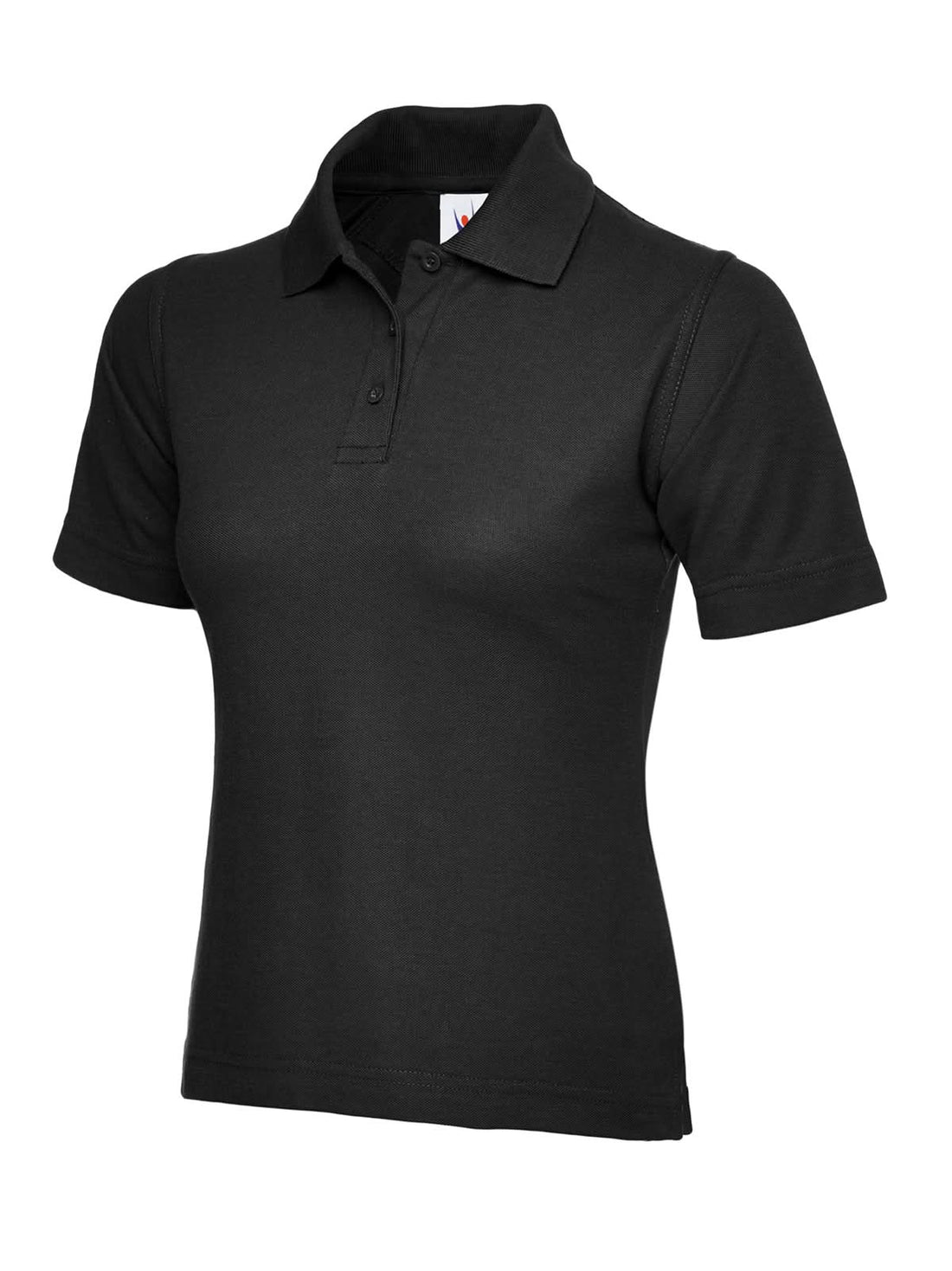 Uneek Ladies Classic Poloshirt Black UC106 - Black - Customisable Polos