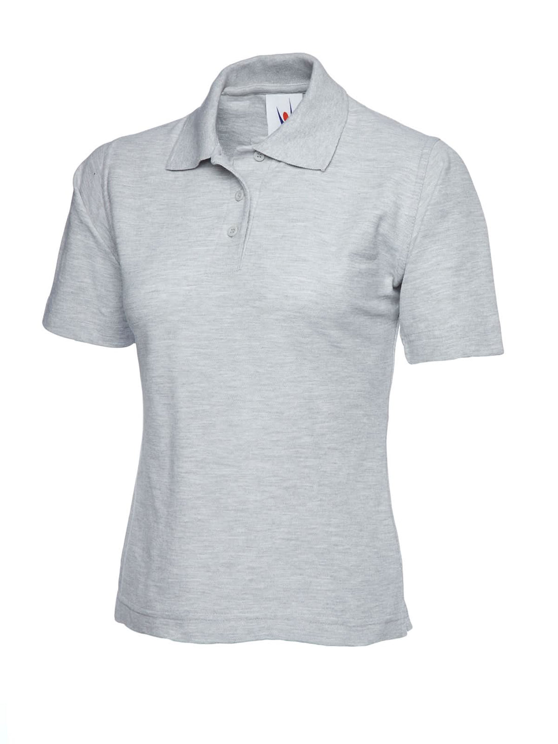 Uneek Ladies Classic Poloshirt Heather Grey UC106 - Heather Grey - Customisable Polos