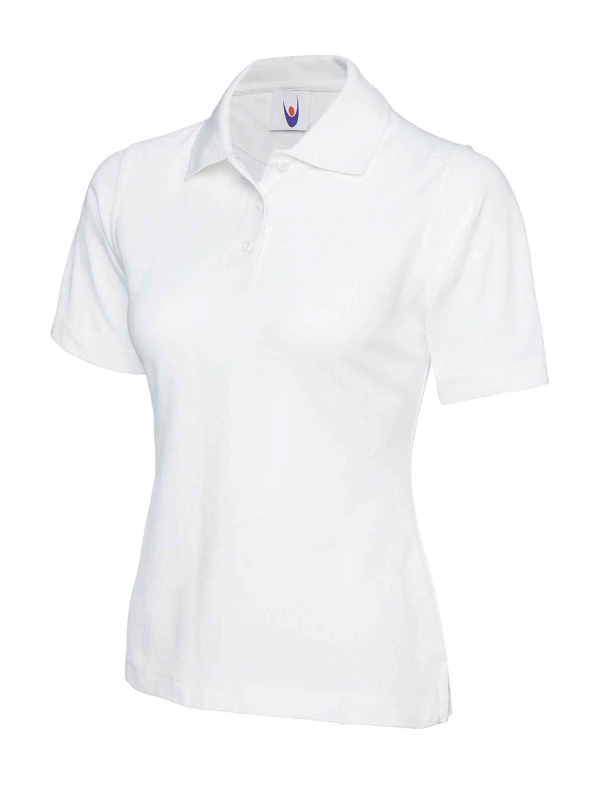 Uneek Ladies Classic Poloshirt White UC106 - White - Customisable Polos