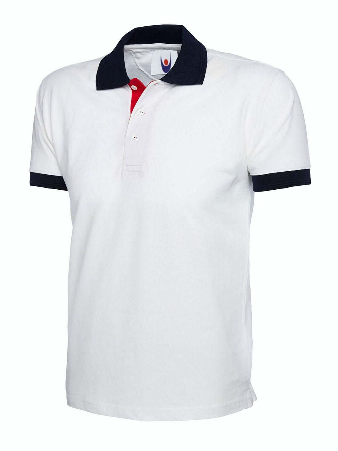 Uneek Contrast Poloshirt White uc107 - White - Customisable Polos
