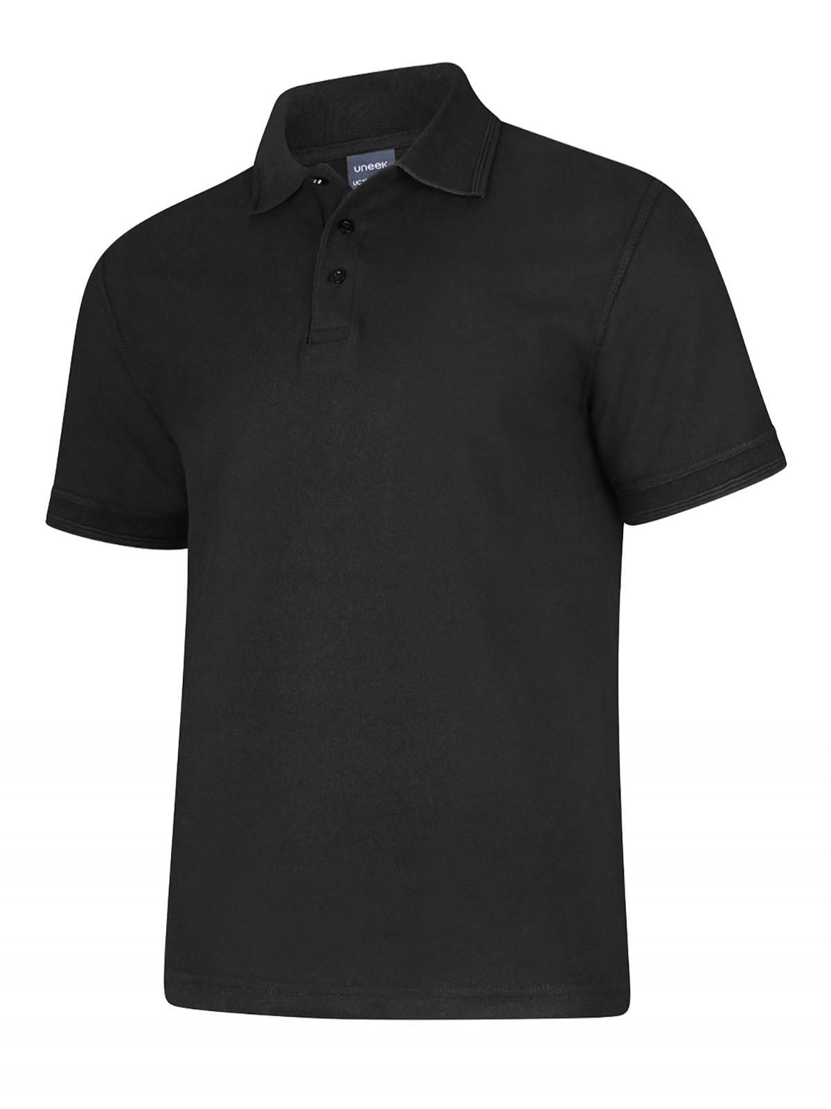 Deluxe Poloshirt - UC108 - Black - Customisable Polos