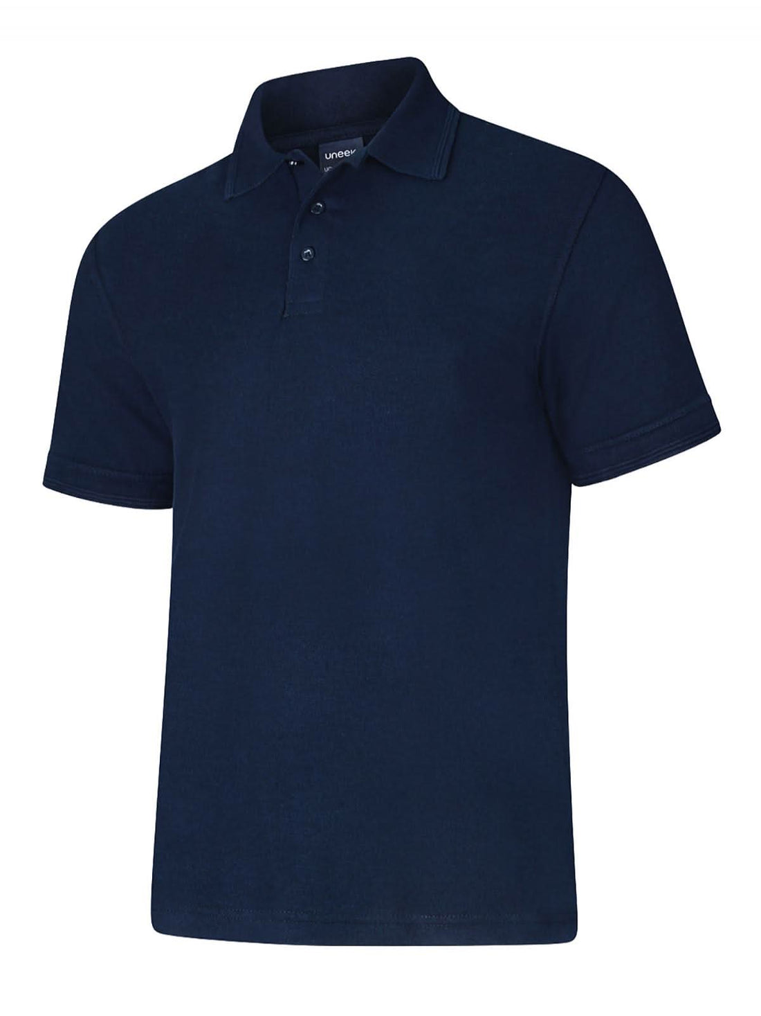 Uneek Deluxe Poloshirt Navy UC108 - Navy - Customisable Polos