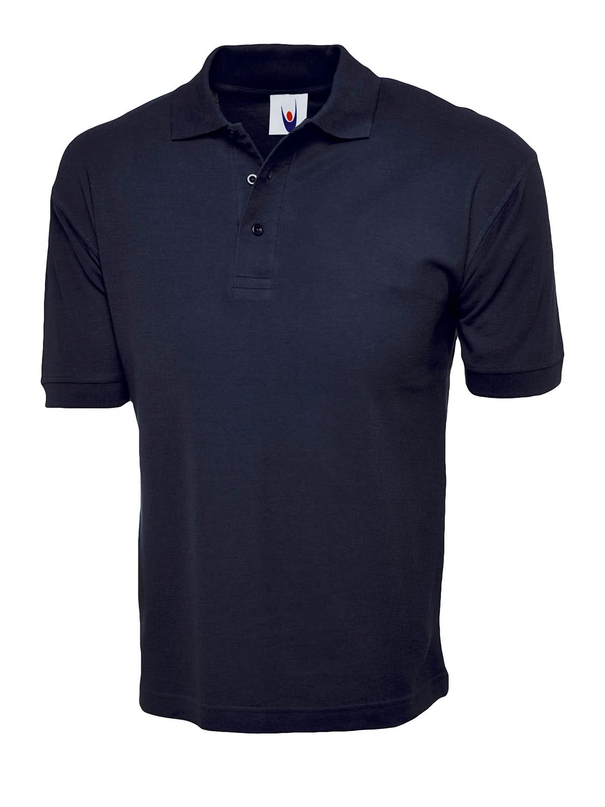 Uneek Classic Cotton Poloshirt UC112 - Navy - Customisable Polos