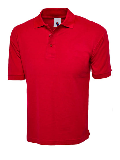 Uneek Classic Cotton Poloshirt UC112 - Red - Customisable Polos