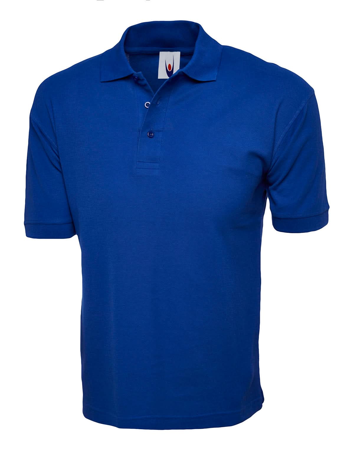 Uneek Classic Cotton Poloshirt UC112 - Royal - Customisable Polos
