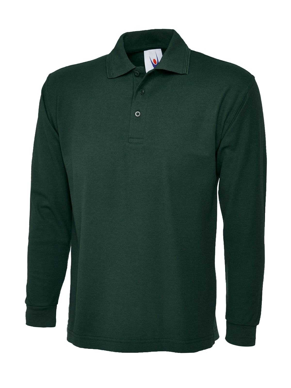 Longsleeve Classic Poloshirt - UC113 - Bottle Green - Customisable Polos