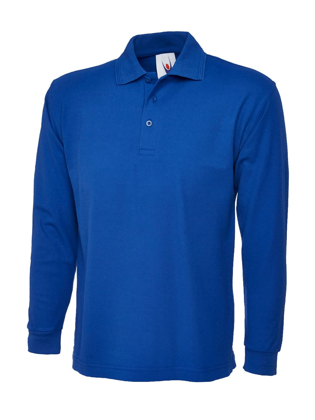 Uneek Longsleeve Classic Poloshirt Royal UC113 - Royal - Customisable Polos