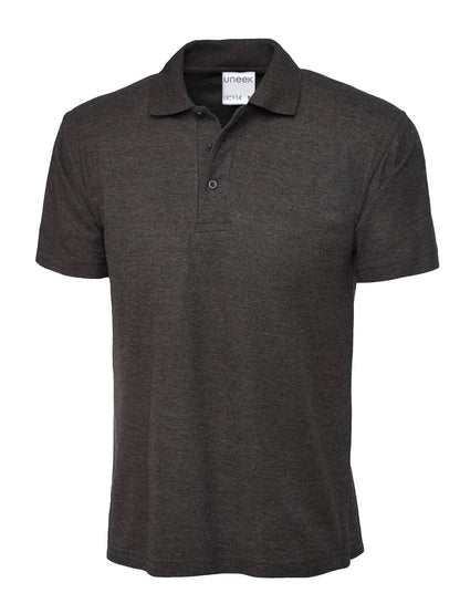 Mens Active Cotton Poloshirt - UC114 - Charcoal - Customisable Polos