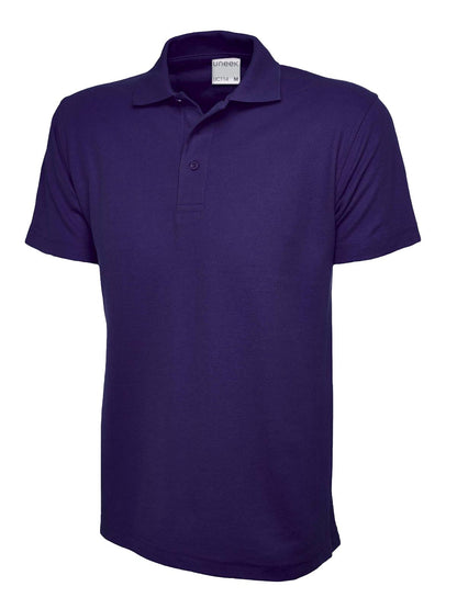 Mens Active Cotton Poloshirt - UC114 - Purple - Customisable Polos