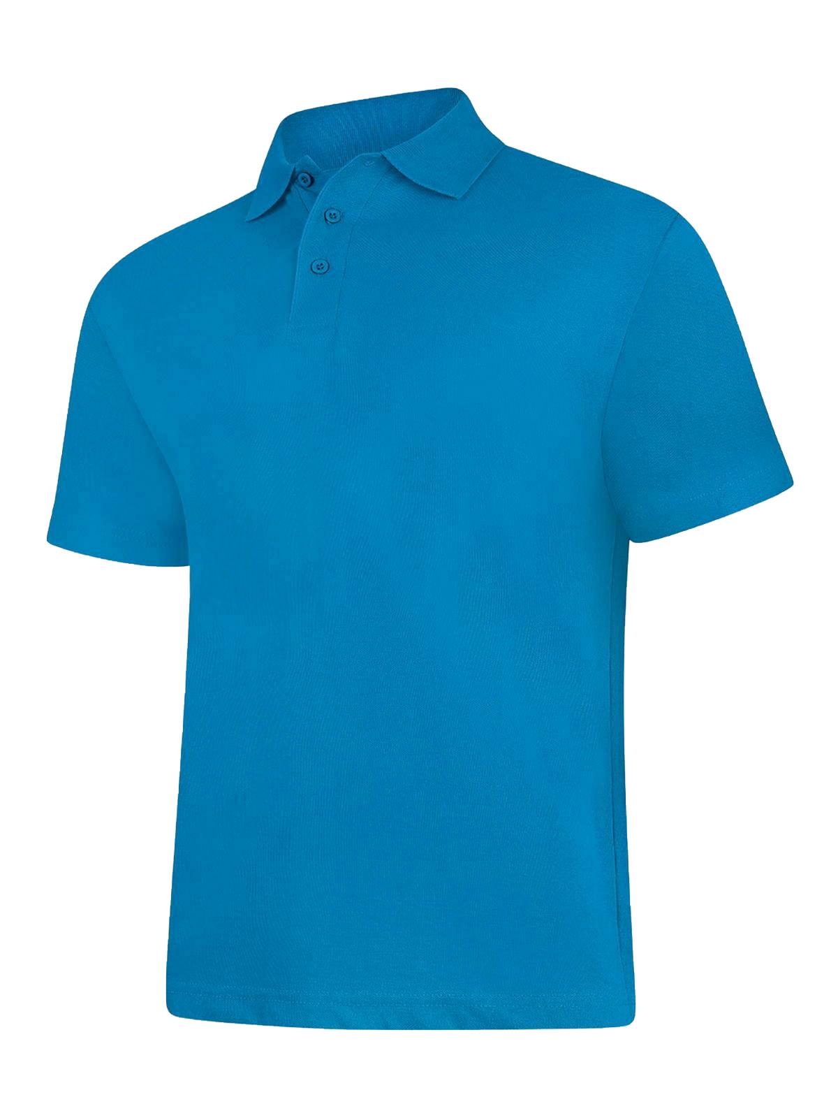 Mens Active Cotton Poloshirt - UC114 - Sapphire - Customisable Polos