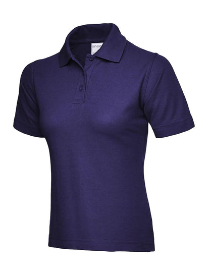 Uneek Ladies Active Cotton Poloshirt UC115 - Purple - Customisable Polos