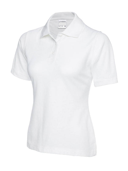 Ladies Active Cotton Poloshirt - UC115 - White - Customisable Polos